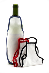minidelantal decorativo para botellas